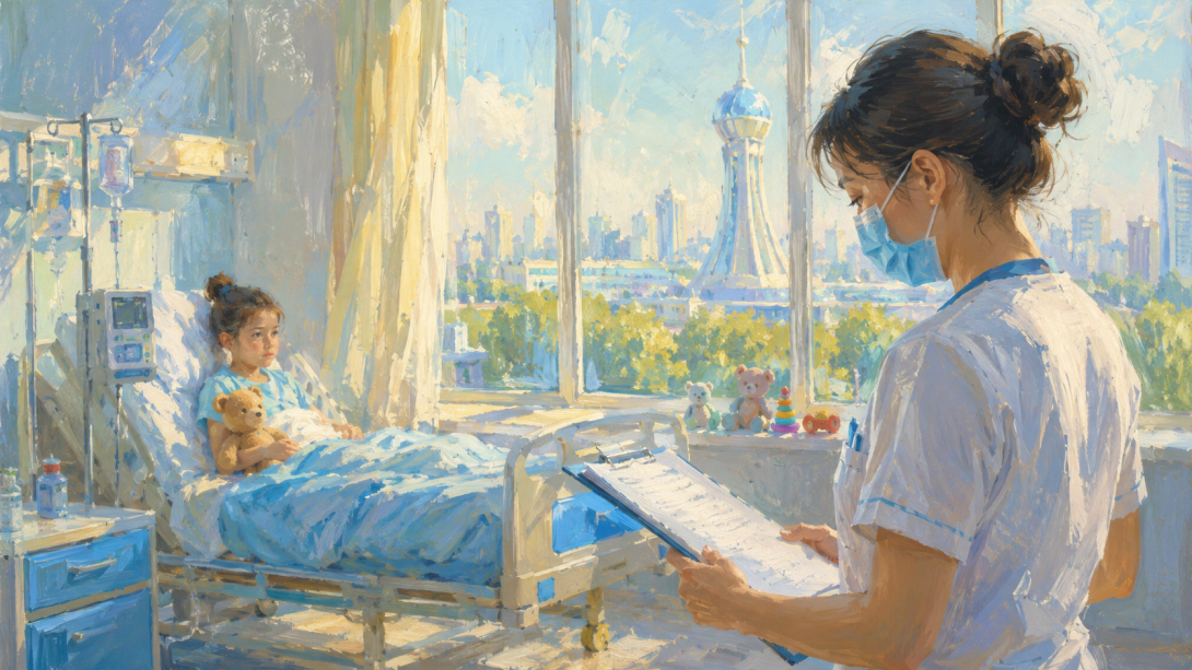 туберкулез Астана, детская больница Астаны, медсестра с туберкулёзом, городская детская больница №1, управление общественного здравоохранения Астаны, открытая форма туберкулёза, фтизиопульмонология Астана, туберкулёз у медработника, флюорография сотрудников, здравоохранение Казахстан